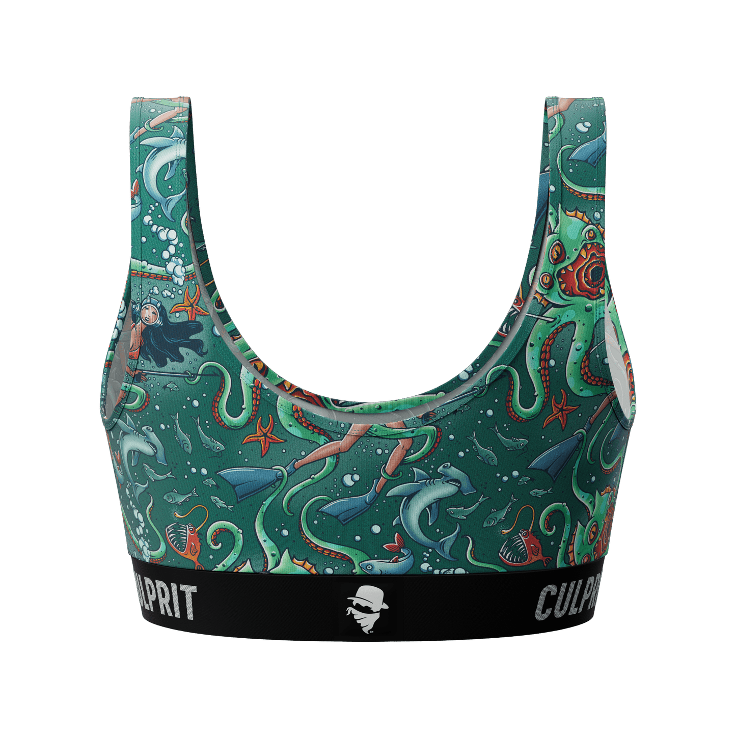 Get It Kraken! 🦑 Scoop Bra - Culprit Underwear - Scoop Bra - SBRA - GKRK - XS