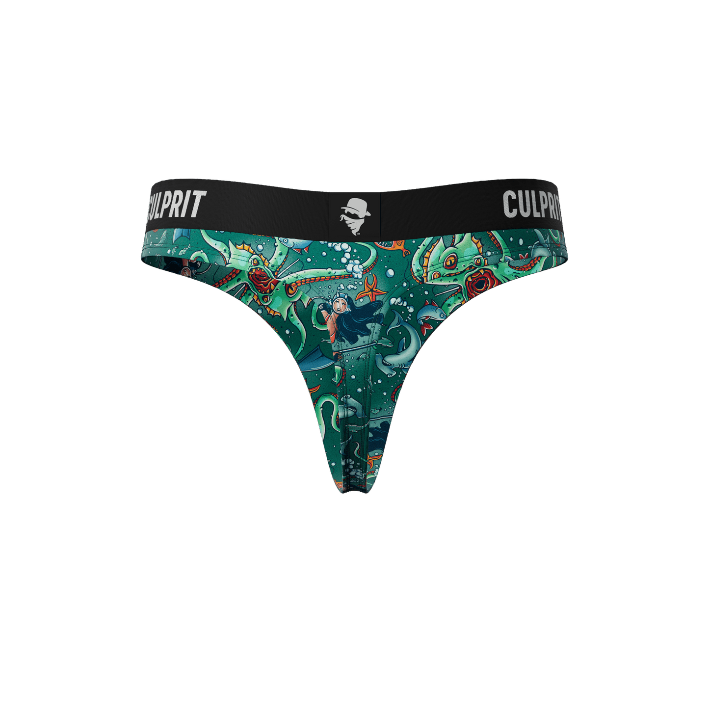 Get it Kraken! 🦑 Thong - Culprit Underwear - Thongs - THG2 - GKRK - XS