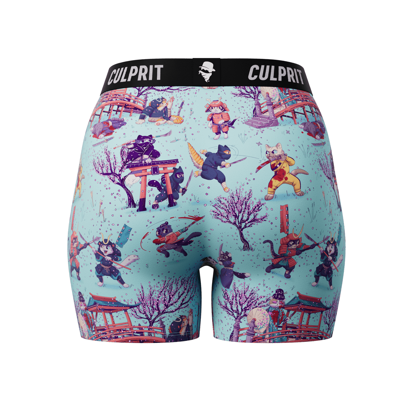 Samurai Cats - Culprit Underwear - LadyBoxers™ - LB - SAMCAT - XS
