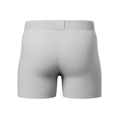 White Hot Ribbed Boxer Briefs w/ fly