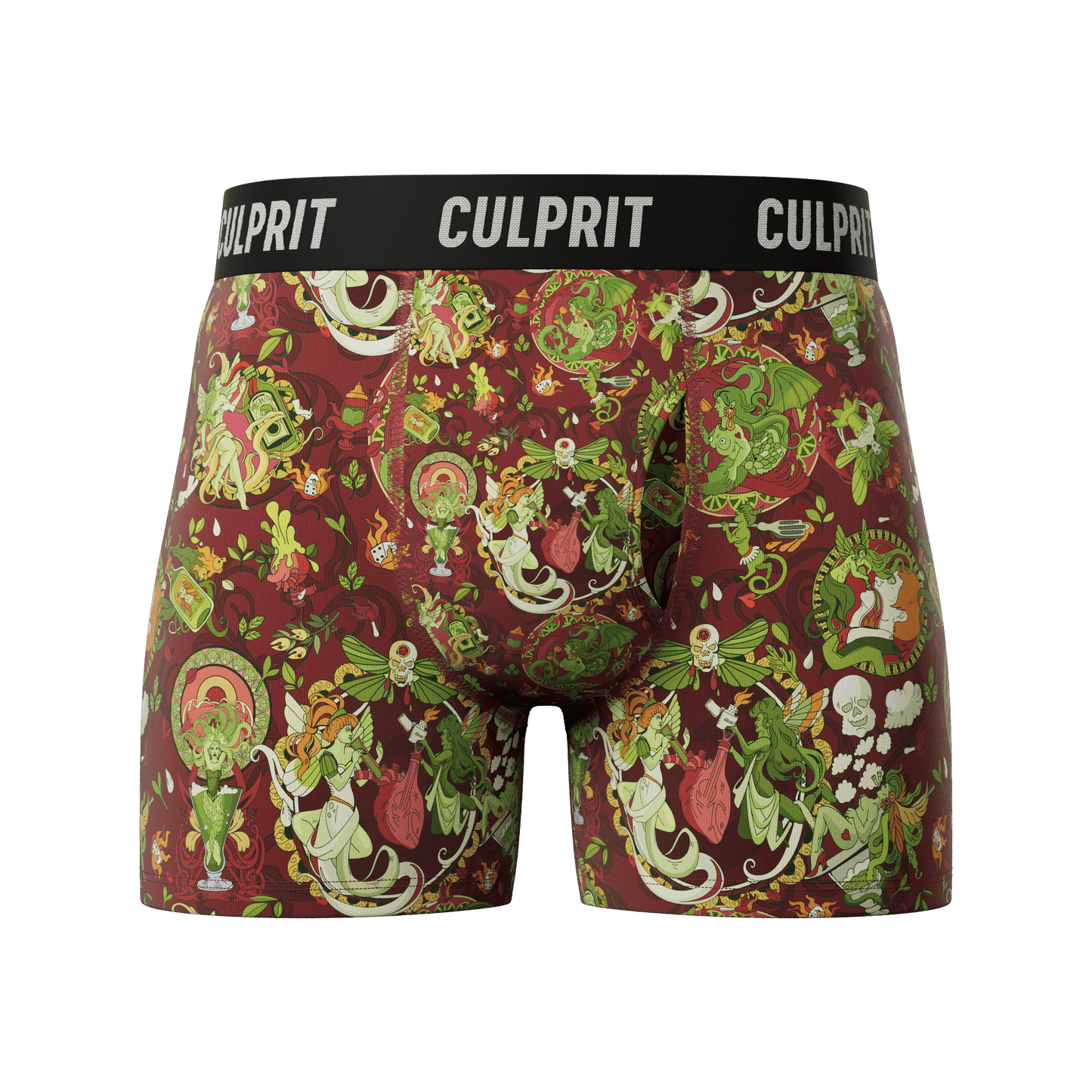 Absinthe Minded 🧚 - Culprit Underwear - Boxer Briefs w/Fly - BB2 - ABSMD - S