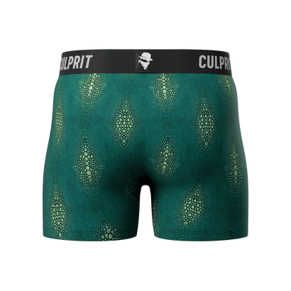 Crocodile 🐊 Boxer Briefs w/ fly - Culprit Underwear - Boxer Briefs w/Fly - BB - CROC - S