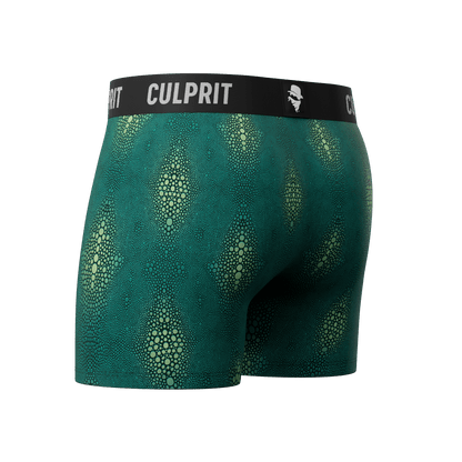 Crocodile 🐊 Boxer Briefs w/ fly - Culprit Underwear - Boxer Briefs w/Fly - BB - CROC - S