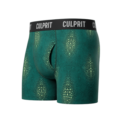 Crocodile 🐊 Boxer Briefs w/ fly - Culprit Underwear - Boxer Briefs w/Fly - BB - CROC - S