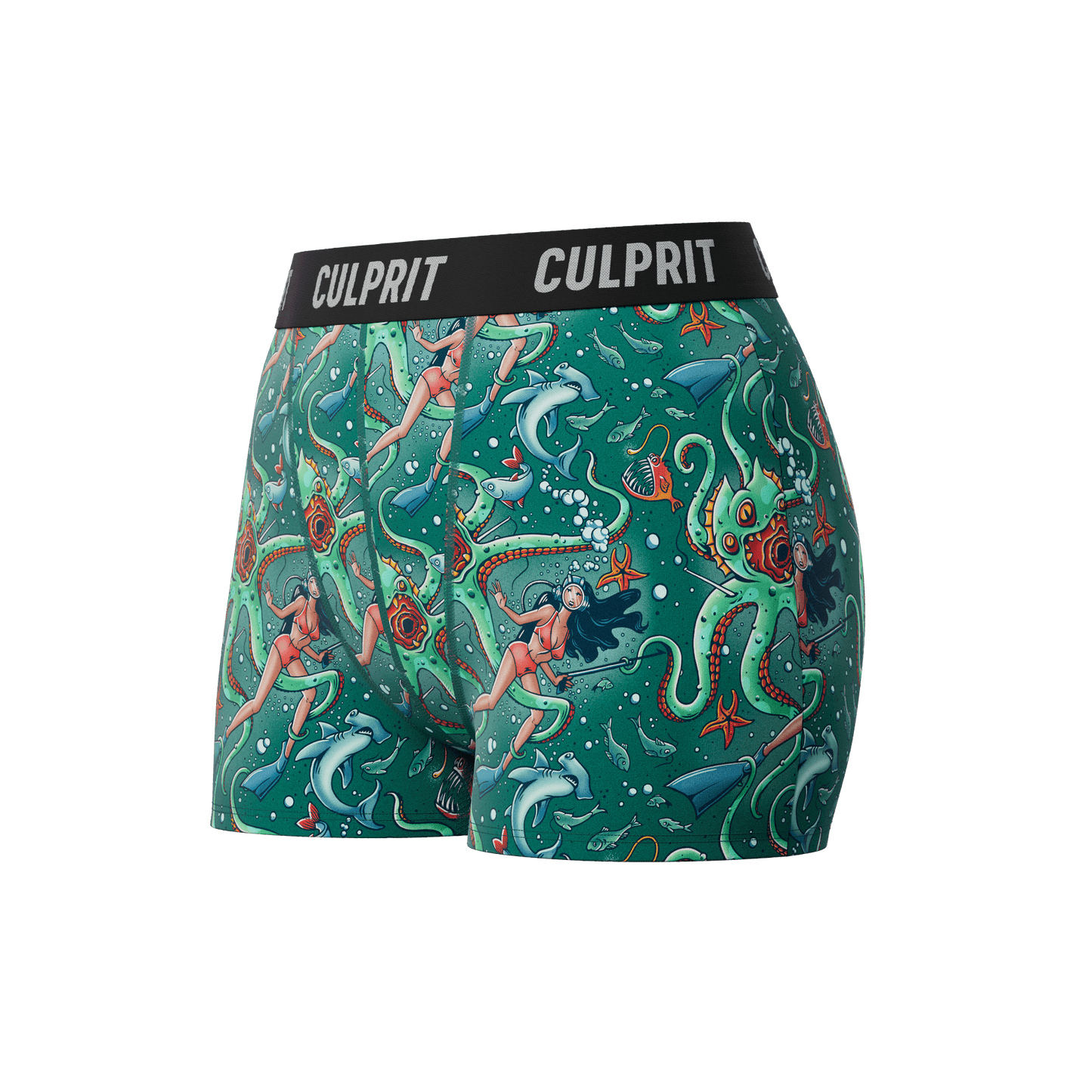 Get It Kraken! 🦑 Booty Shorts - Culprit Underwear - Booty Shorts - BS - GKRK - XS