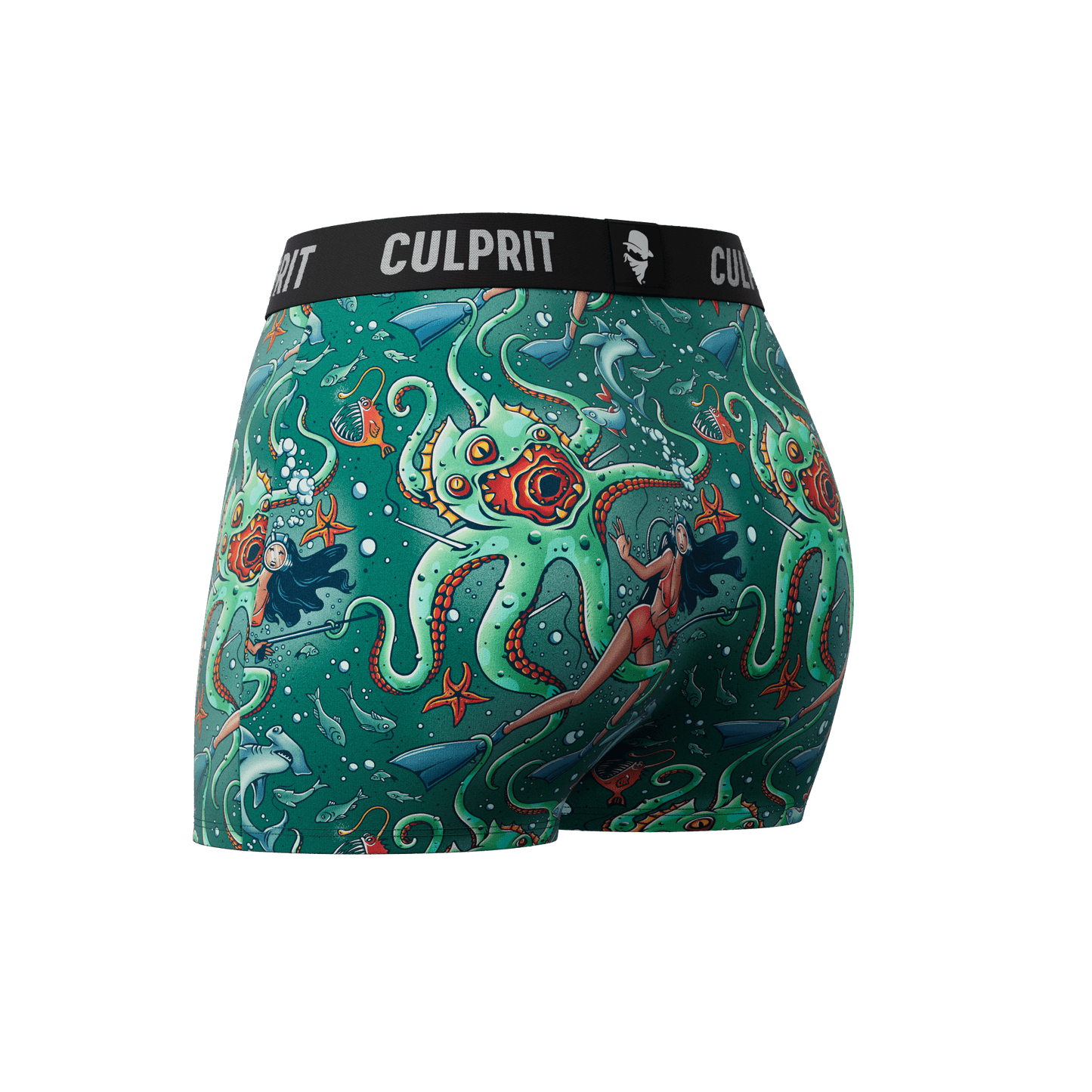 Get It Kraken! 🦑 Booty Shorts - Culprit Underwear - Booty Shorts - BS - GKRK - XS