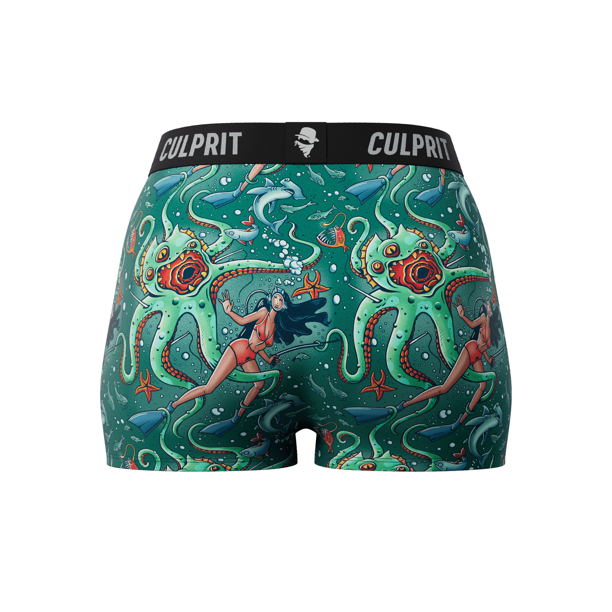 Get It Kraken! 🦑 Booty Shorts - Culprit Underwear - Booty Shorts - BS - GKRK - XS