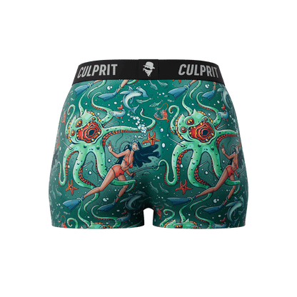Get It Kraken! 🦑 Booty Shorts - Culprit Underwear - Booty Shorts - BS - GKRK - XS