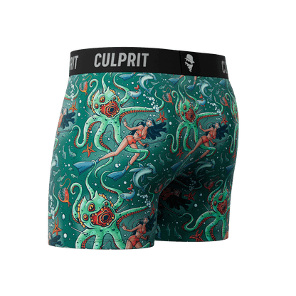 Get It Kraken! 🦑 Boxer Briefs w/ fly - Culprit Underwear - Boxer Briefs w/Fly - BB - GKRK - S