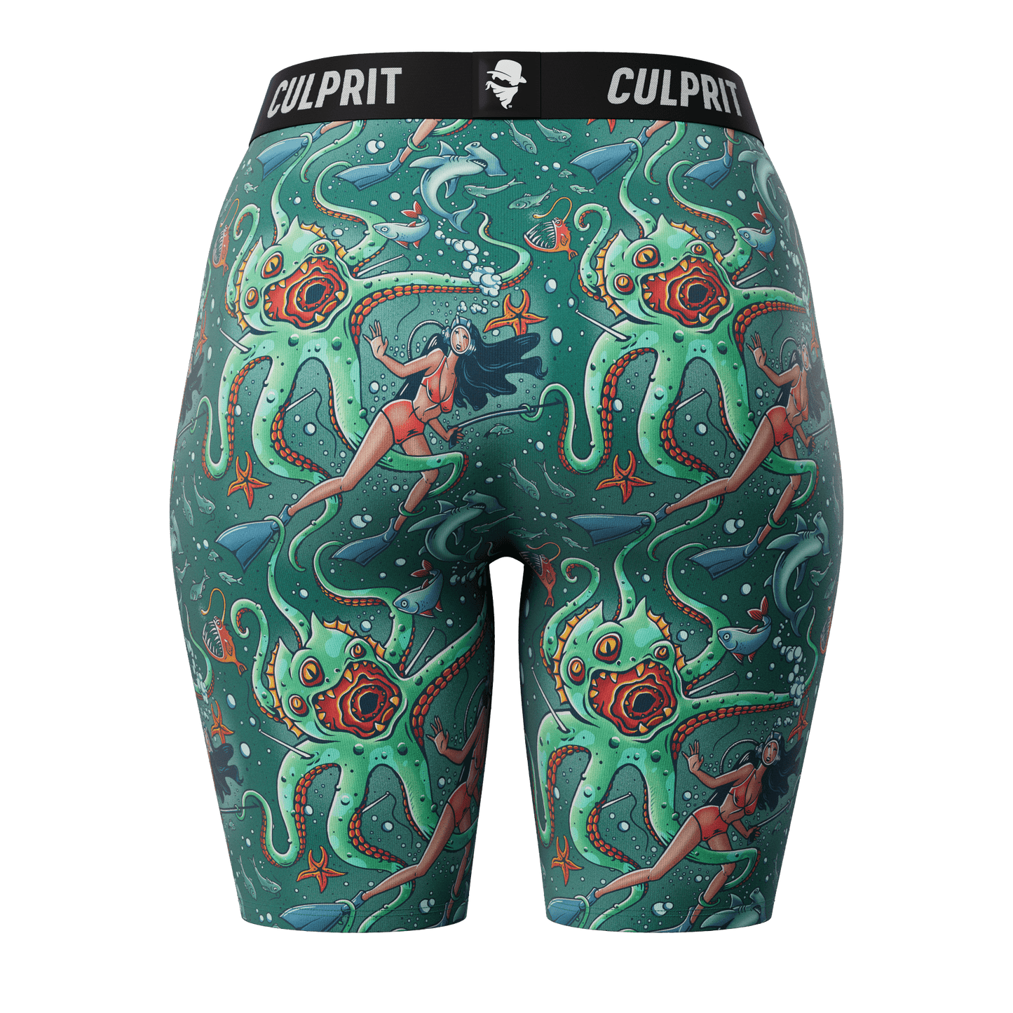 Get It Kraken! 🦑 Long LadyBoxers - Culprit Underwear - Long LadyBoxers™ - LBK - GKRK - XS