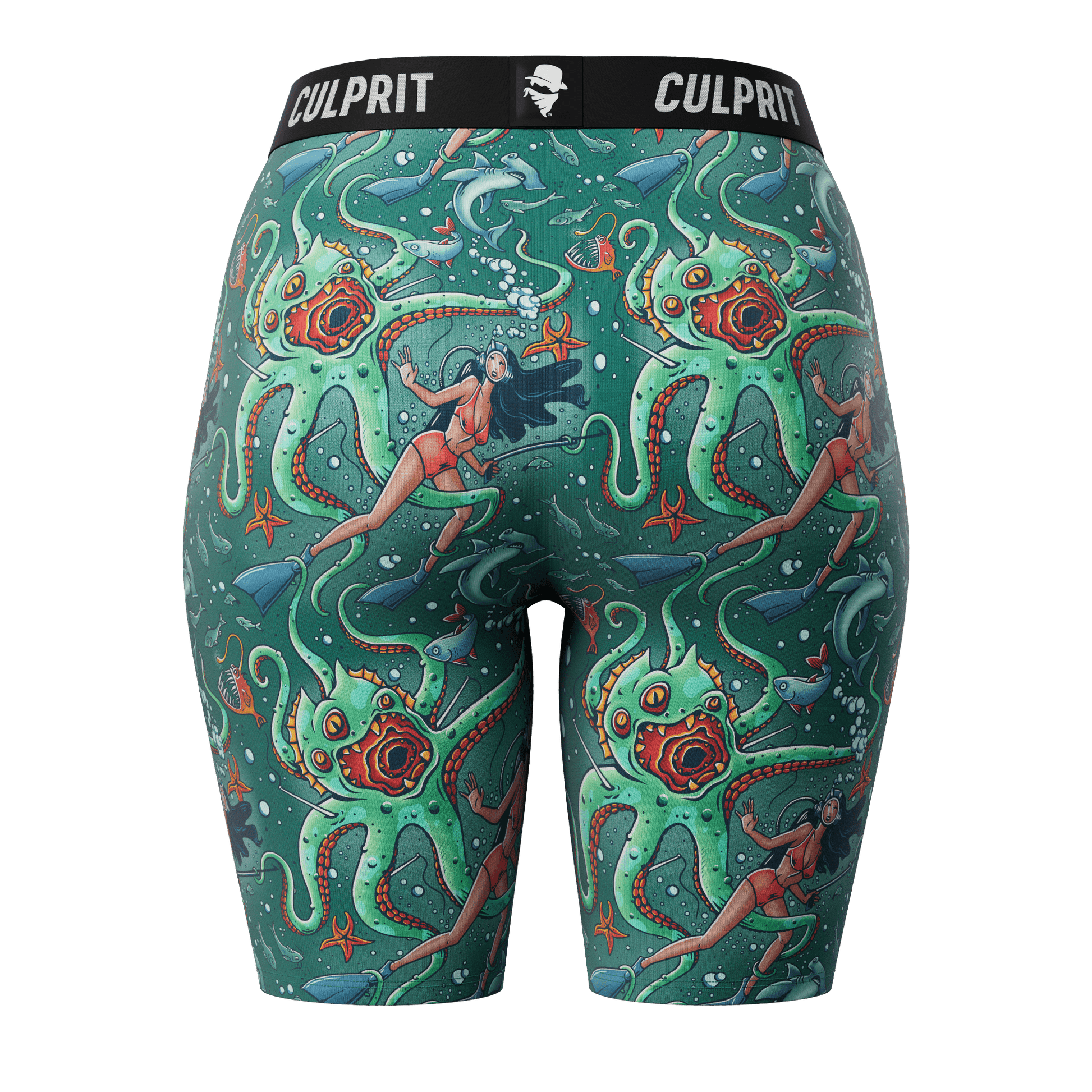 Get It Kraken! 🦑 Long LadyBoxers - Culprit Underwear - Long LadyBoxers™ - LBK - GKRK - XS