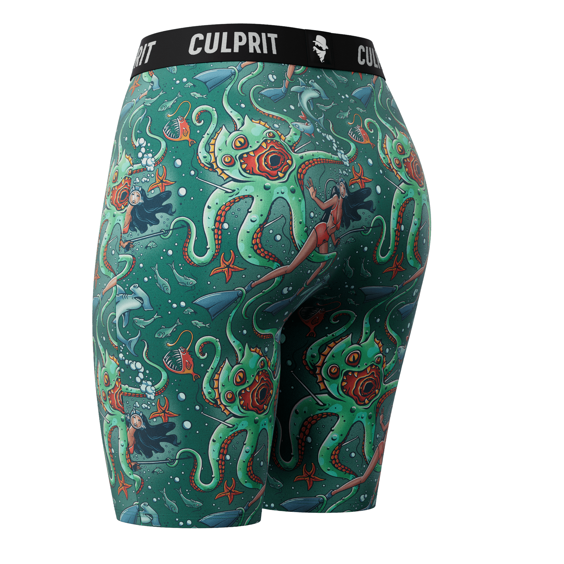 Get It Kraken! 🦑 Long LadyBoxers - Culprit Underwear - Long LadyBoxers™ - LBK - GKRK - XS
