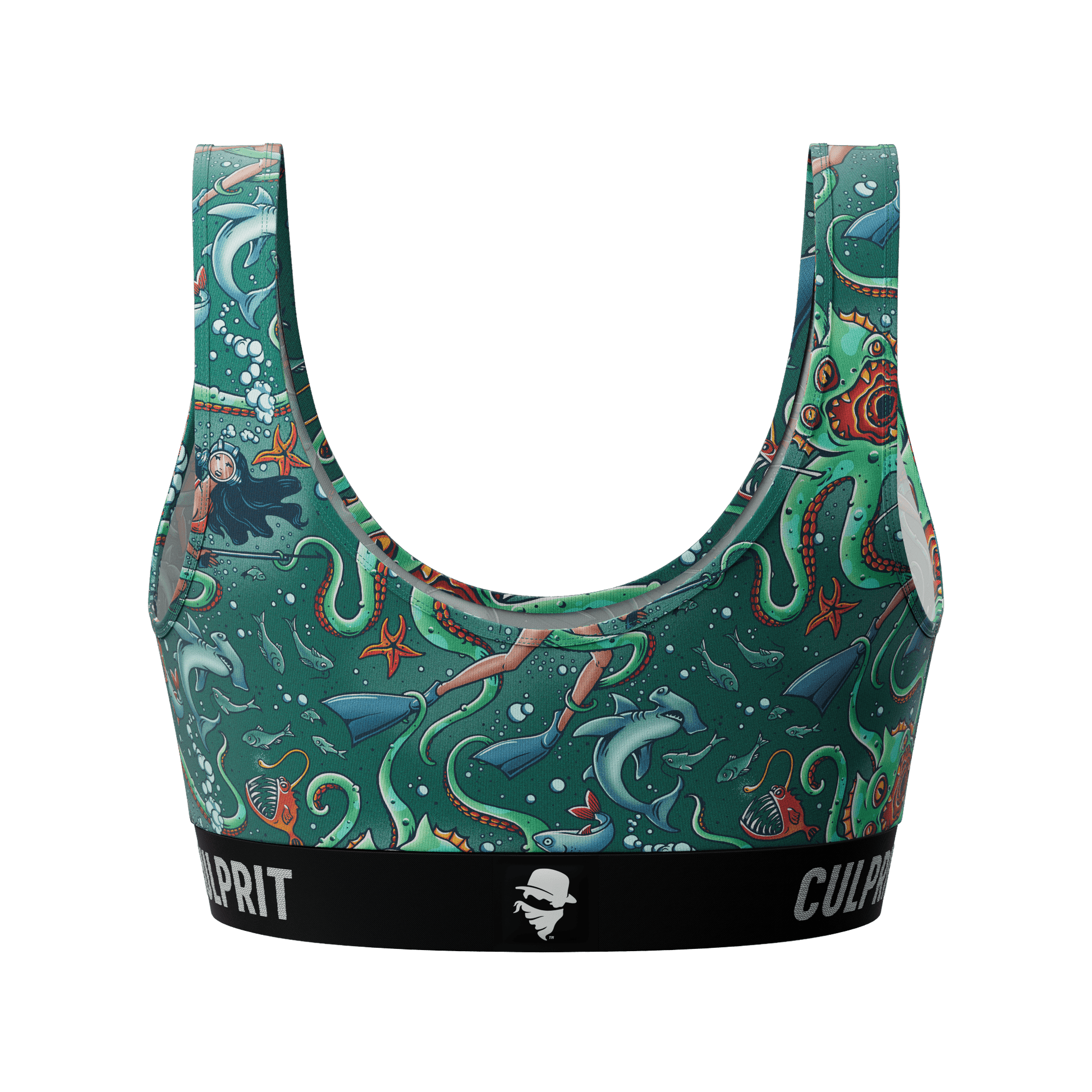 Get It Kraken! 🦑 Scoop Bra - Culprit Underwear - Scoop Bra - SBRA - GKRK - XS