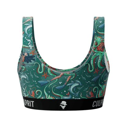 Get It Kraken! 🦑 Scoop Bra - Culprit Underwear - Scoop Bra - SBRA - GKRK - XS
