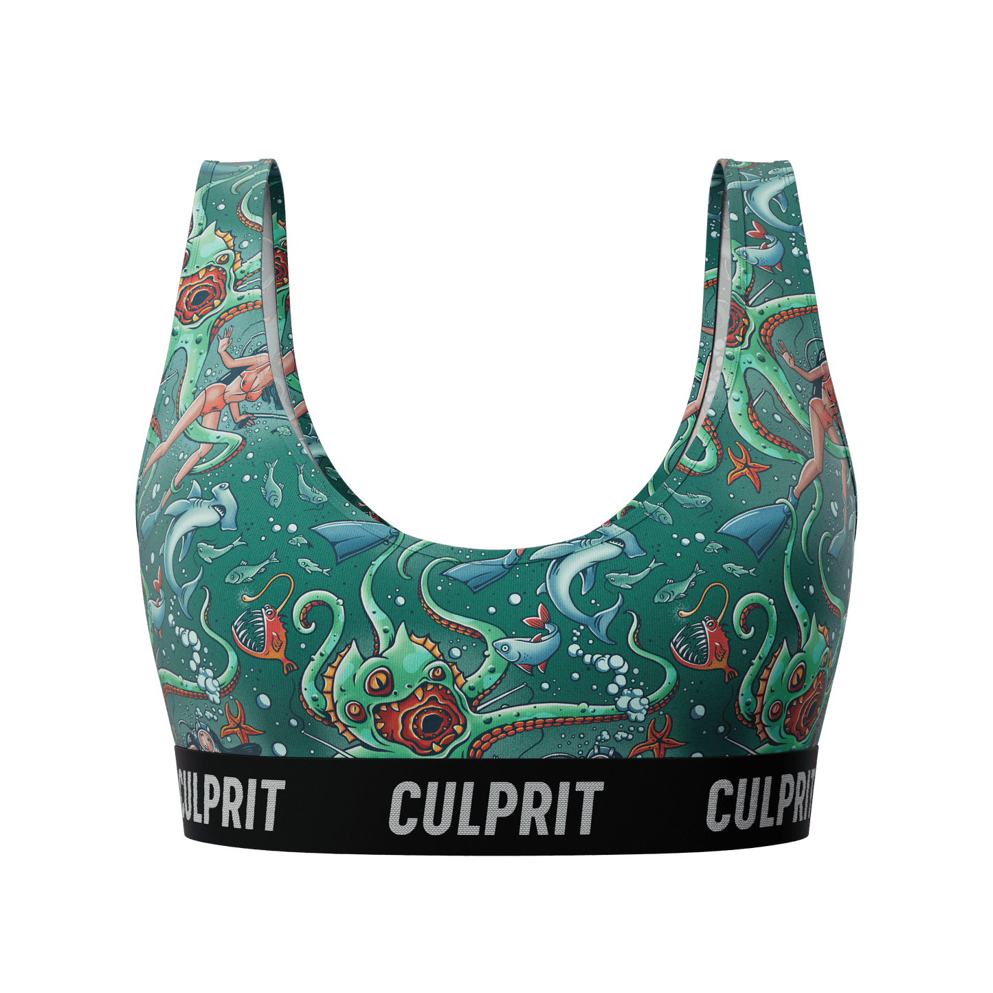Get It Kraken! 🦑 Scoop Bra - Culprit Underwear - Scoop Bra - SBRA - GKRK - XS