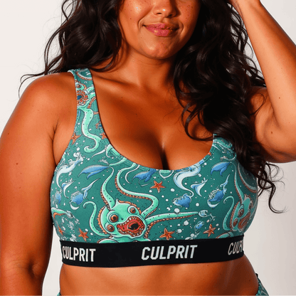 Get It Kraken! 🦑 Scoop Bra - Culprit Underwear - Scoop Bra - SBRA - GKRK - XS