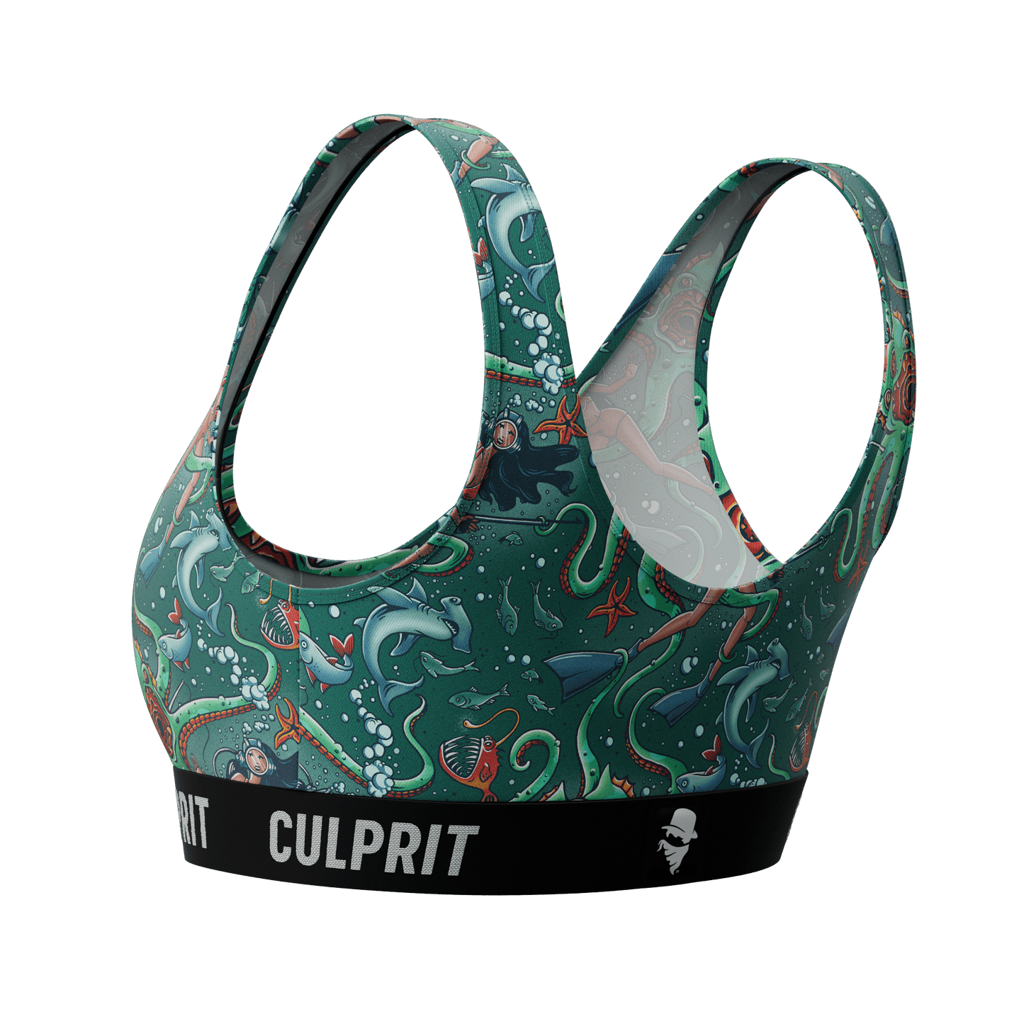 Get It Kraken! 🦑 Scoop Bra - Culprit Underwear - Scoop Bra - SBRA - GKRK - XS