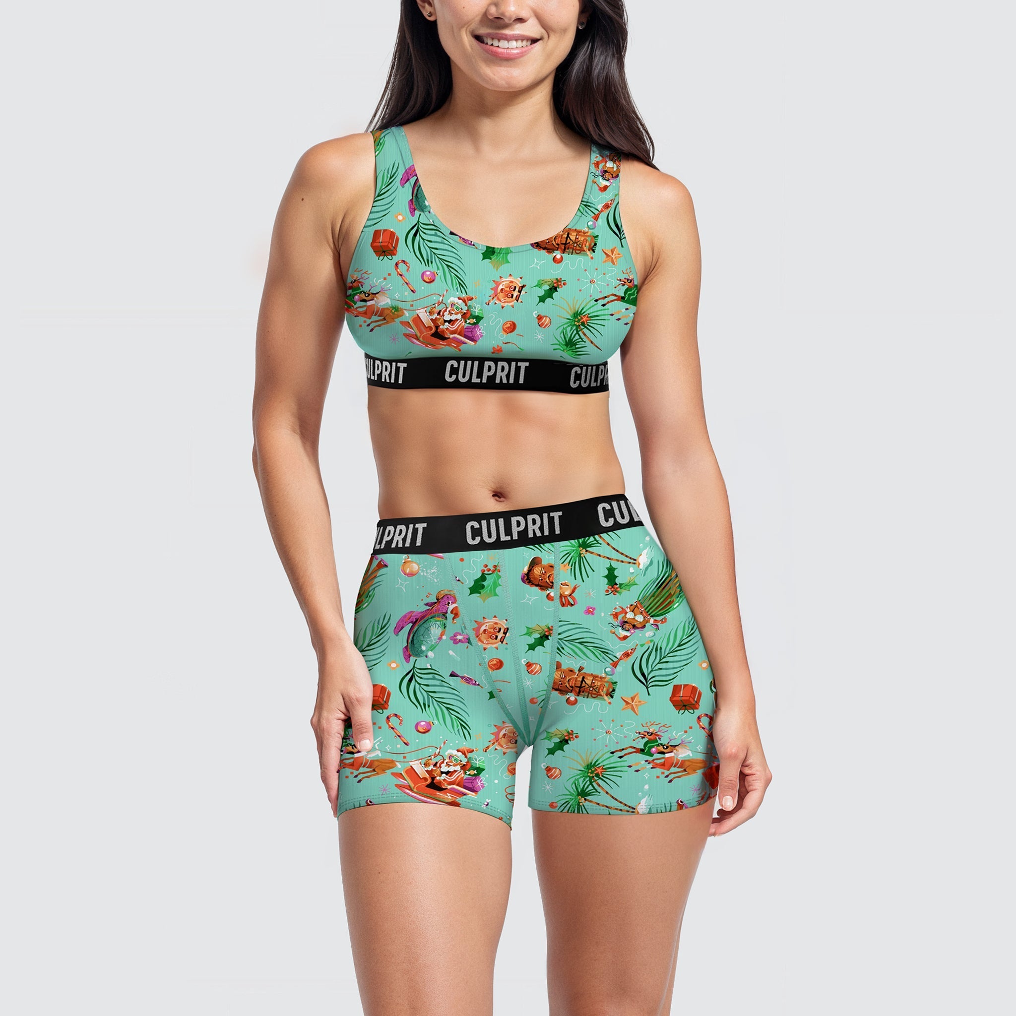 Hawaiian Xmas 🤙🏽🎅🏽 LadyBoxers™ - Culprit Underwear - LadyBoxers™ - LB - HIX - XS