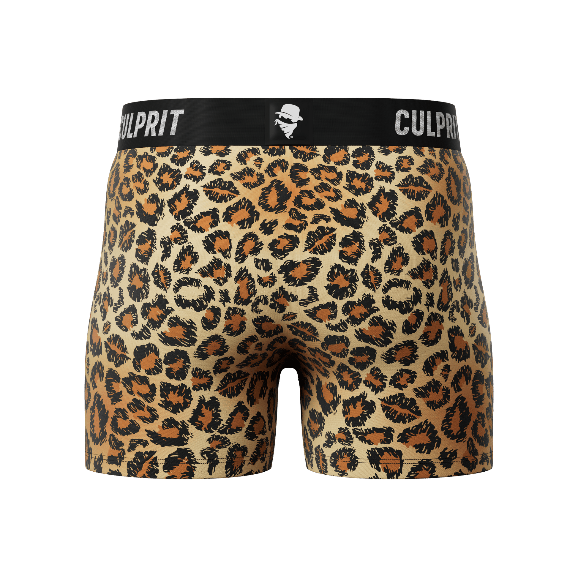 Leopard Lips 🐆 Boxer Briefs w/ fly - Culprit Underwear - Boxer Briefs w/Fly - BB - LEO - S