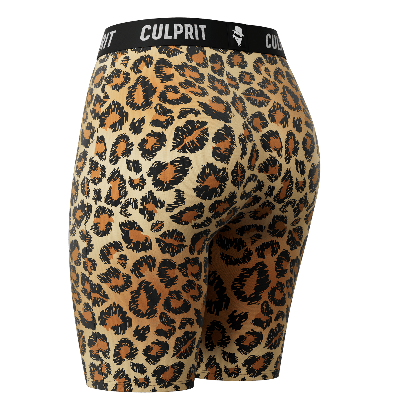 Leopard Lips 🐆 Long LadyBoxers™ - Culprit Underwear - Long LadyBoxers™ - LBK - LEO - XS