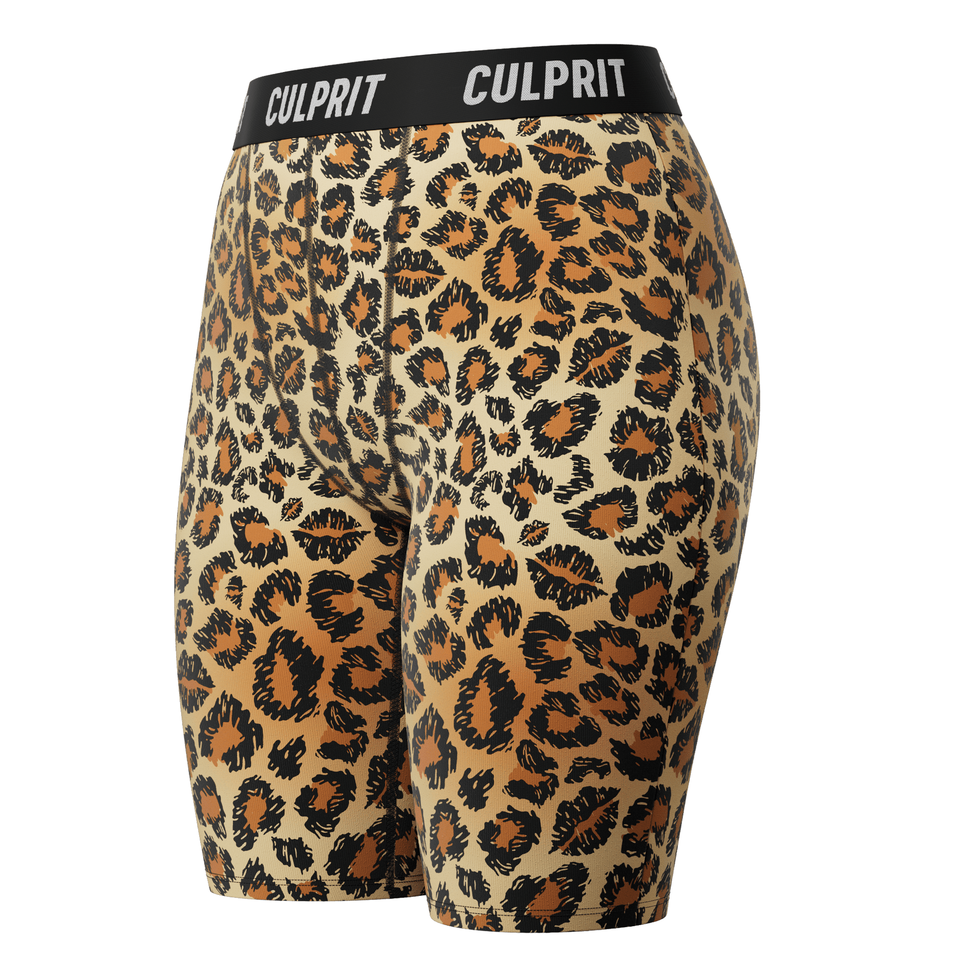 Leopard Lips 🐆 Long LadyBoxers™ - Culprit Underwear - Long LadyBoxers™ - LBK - LEO - XS