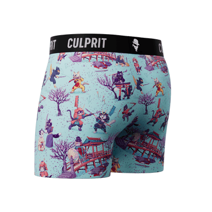 Samurai Cats - Culprit Underwear - Boxer Briefs w/Fly - BB - SAMCAT - S