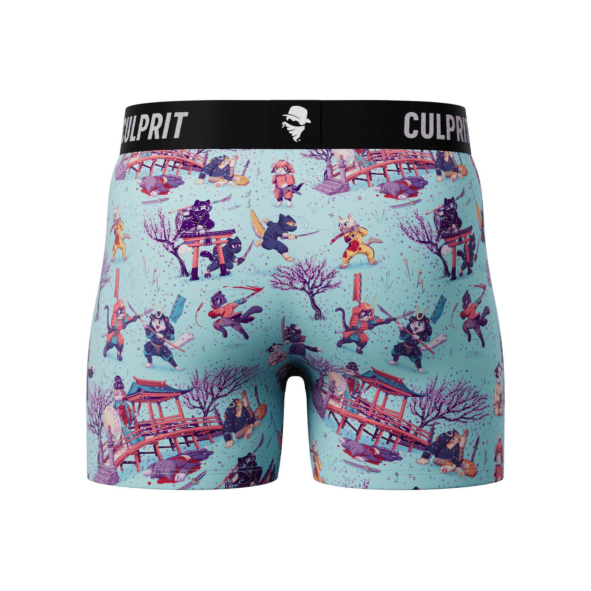 Samurai Cats - Culprit Underwear - Boxer Briefs w/Fly - BB - SAMCAT - S