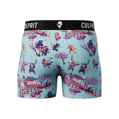 Samurai Cats - Culprit Underwear - Boxer Briefs w/Fly - BB - SAMCAT - S