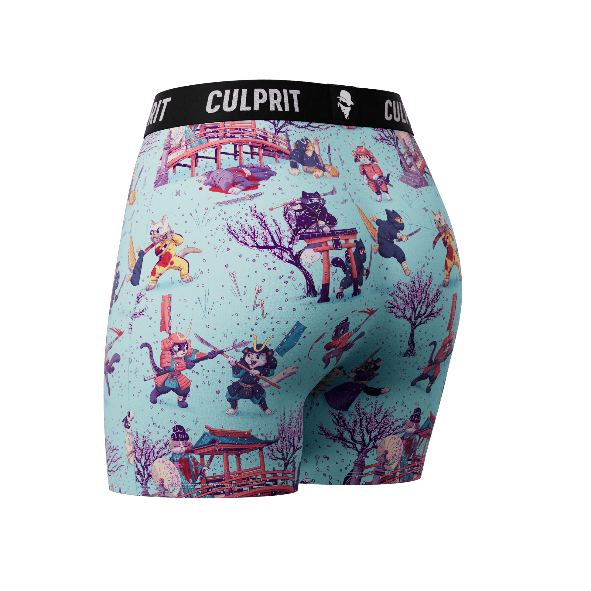 Samurai Cats - Culprit Underwear - LadyBoxers™ - LB - SAMCAT - XS