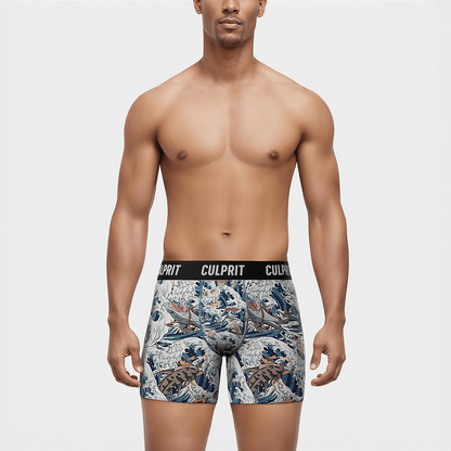 Shark Bait 🦈 Boxer Briefs w/ fly - Culprit Underwear - Boxer Briefs w/Fly - BB - SHRKBT - S
