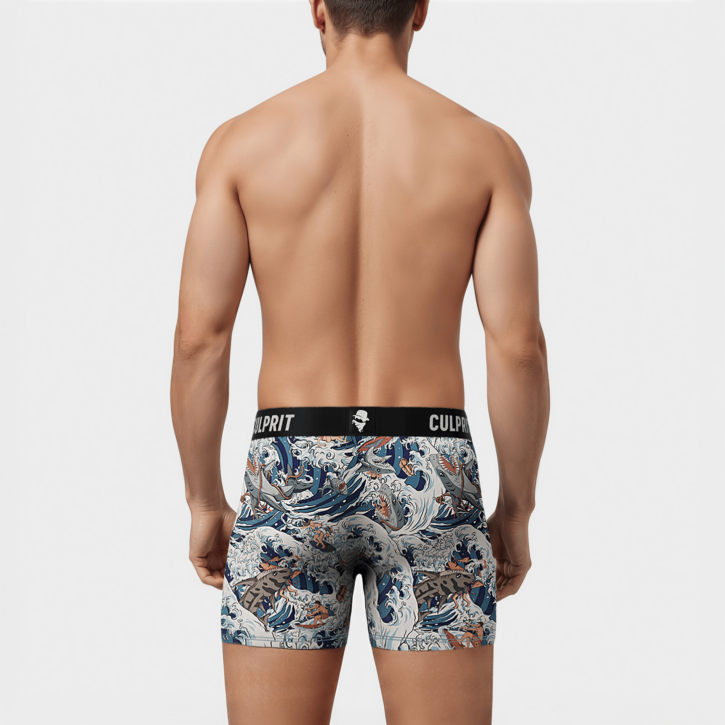 Shark Bait 🦈 Boxer Briefs w/ fly - Culprit Underwear - Boxer Briefs w/Fly - BB - SHRKBT - S