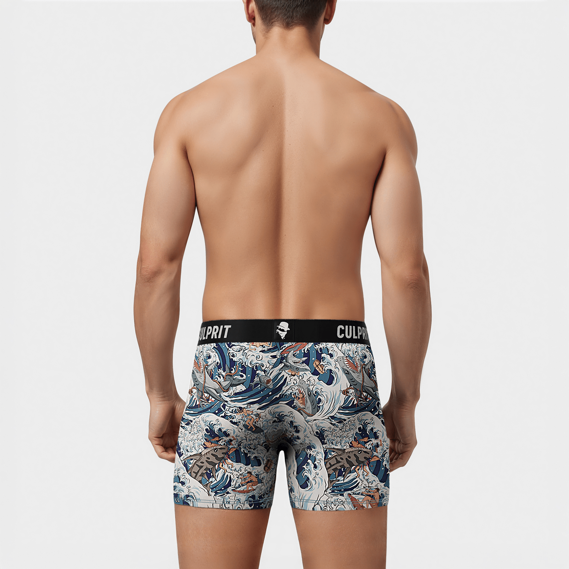 Shark Bait 🦈 Boxer Briefs w/ fly - Culprit Underwear - Boxer Briefs w/Fly - BB - SHRKBT - S