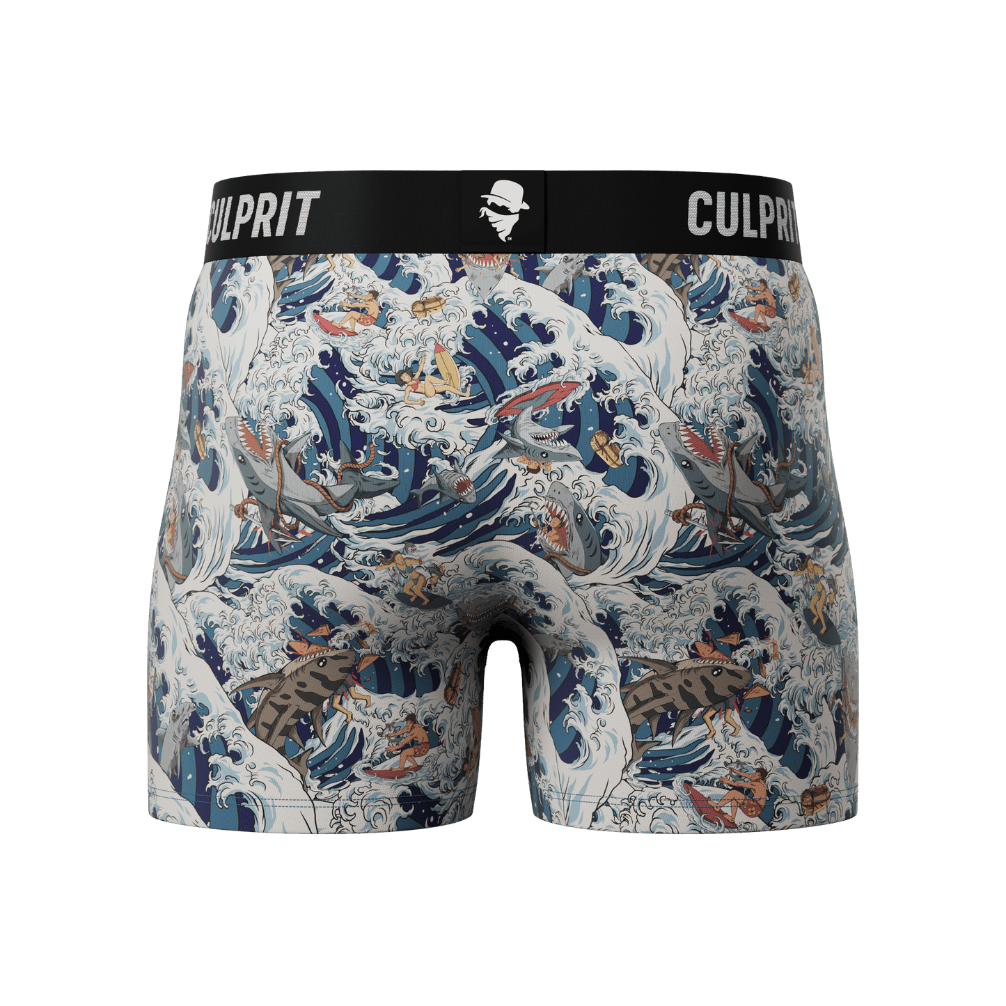 Shark Bait 🦈 Boxer Briefs w/ fly - Culprit Underwear - Boxer Briefs w/Fly - BB - SHRKBT - S