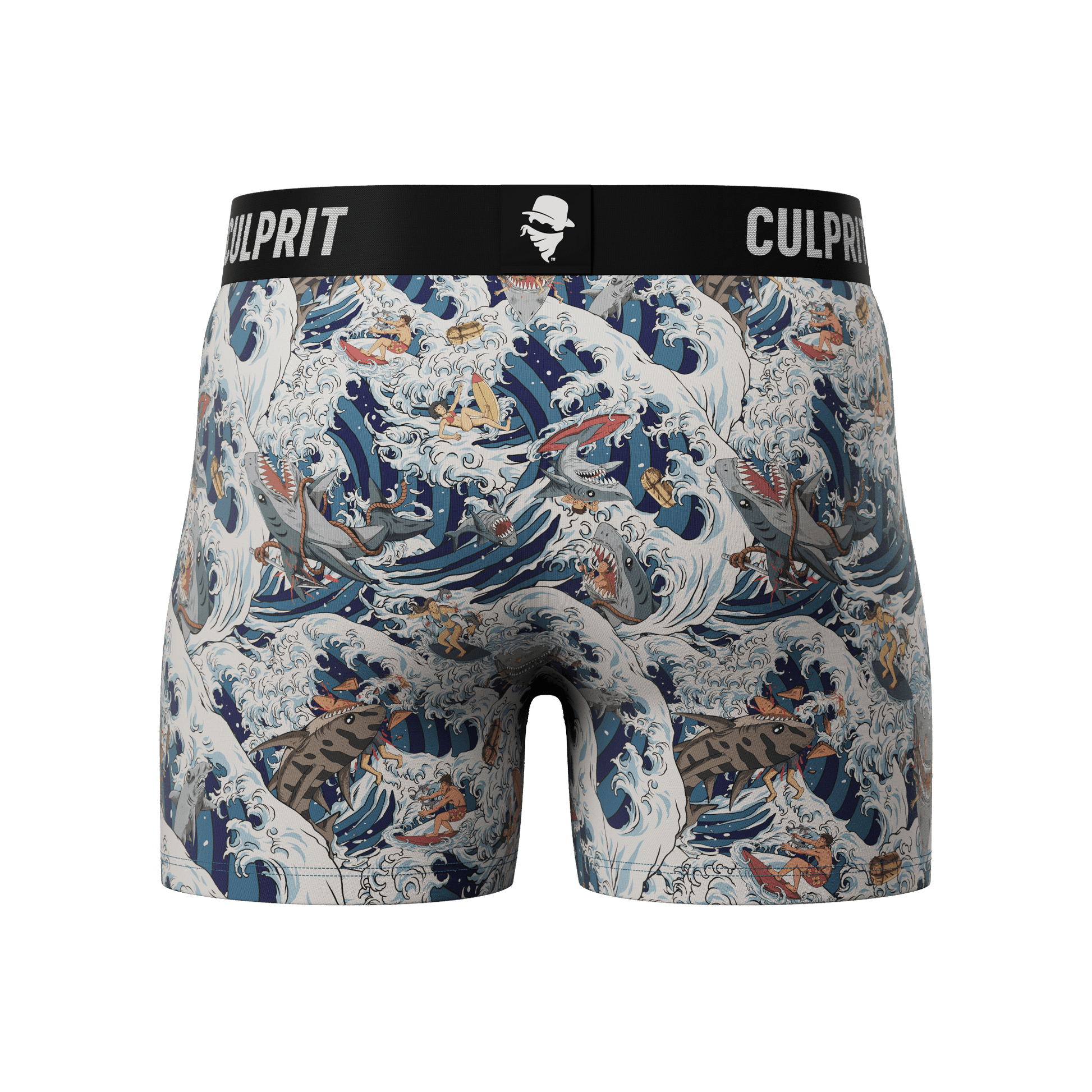 Shark Bait 🦈 Boxer Briefs w/ fly - Culprit Underwear - Boxer Briefs w/Fly - BB - SHRKBT - S