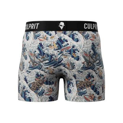 Shark Bait 🦈 Boxer Briefs w/ fly - Culprit Underwear - Boxer Briefs w/Fly - BB - SHRKBT - S