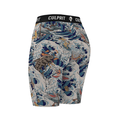 Shark Bait 🦈 Long LadyBoxers - Culprit Underwear - Long LadyBoxers™ - LBK - SHRKBT - XS