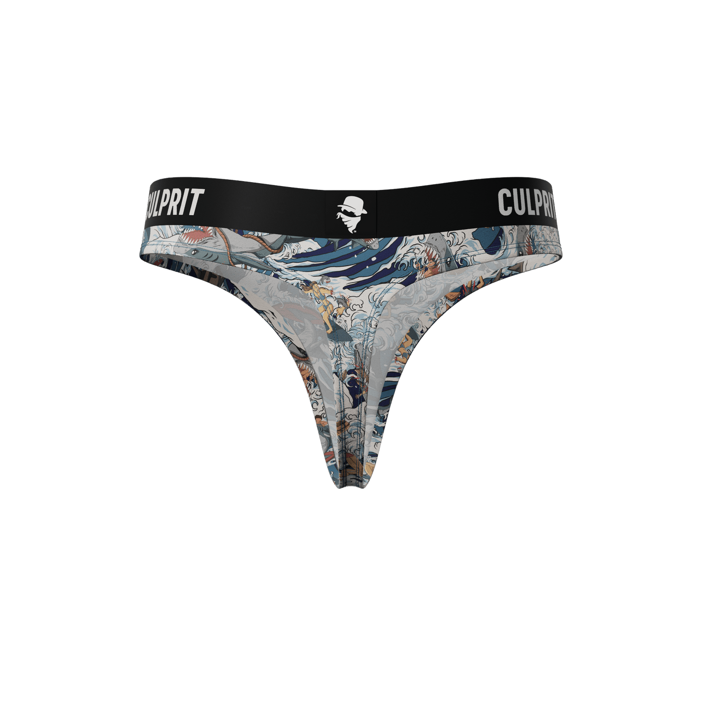 Shark Bait 🦈 Thong - Culprit Underwear - Thongs - THG - SHRKBT - XS