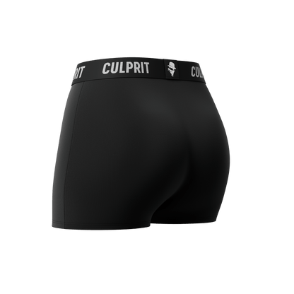 Stealth Black 🥷 Booty Shorts - Culprit Underwear - Booty Shorts - BS - BLK - XS