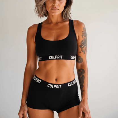 Stealth Black 🥷 Booty Shorts - Culprit Underwear LLC - Booty Shorts - BS - BLK - XS