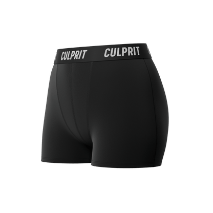 Stealth Black 🥷 Booty Shorts - Culprit Underwear - Booty Shorts - BS - BLK - XS