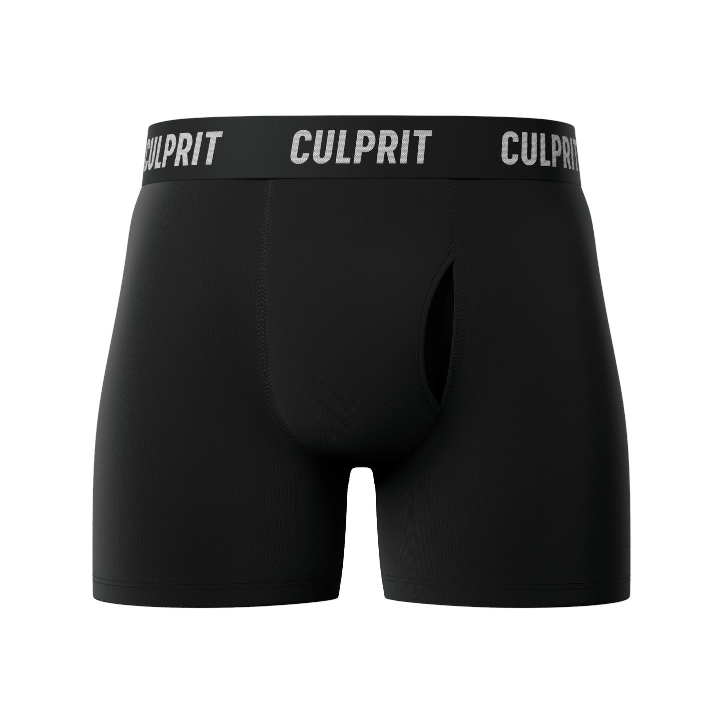 Stealth Black Boxer Briefs 3 - Pack 🥷 - Culprit Underwear - Boxer Briefs w/Fly - 3PK - BB - BLK - S