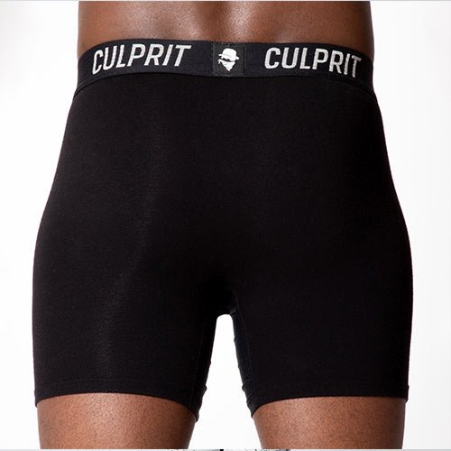 Stealth Black 🥷 Boxer Briefs w/ fly - Culprit Underwear - Boxer Briefs w/Fly - BB - BLK - S
