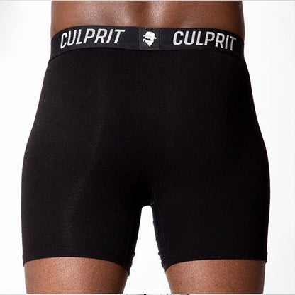 Stealth Black 🥷 Boxer Briefs w/ fly - Culprit Underwear - Boxer Briefs w/Fly - BB - BLK - S