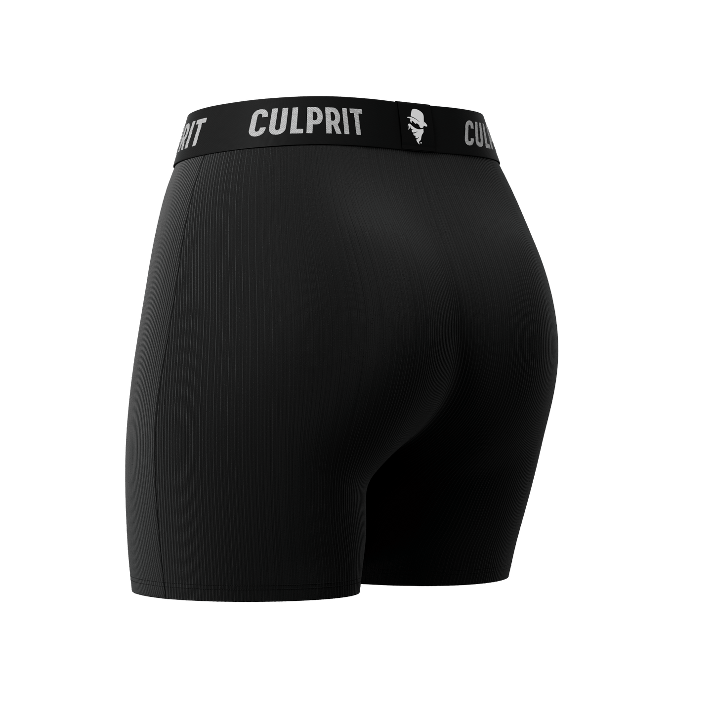 Stealth Black Ribbed 🥷 LadyBoxers - Culprit Underwear - LadyBoxers™ - LB2 - SBR - XS