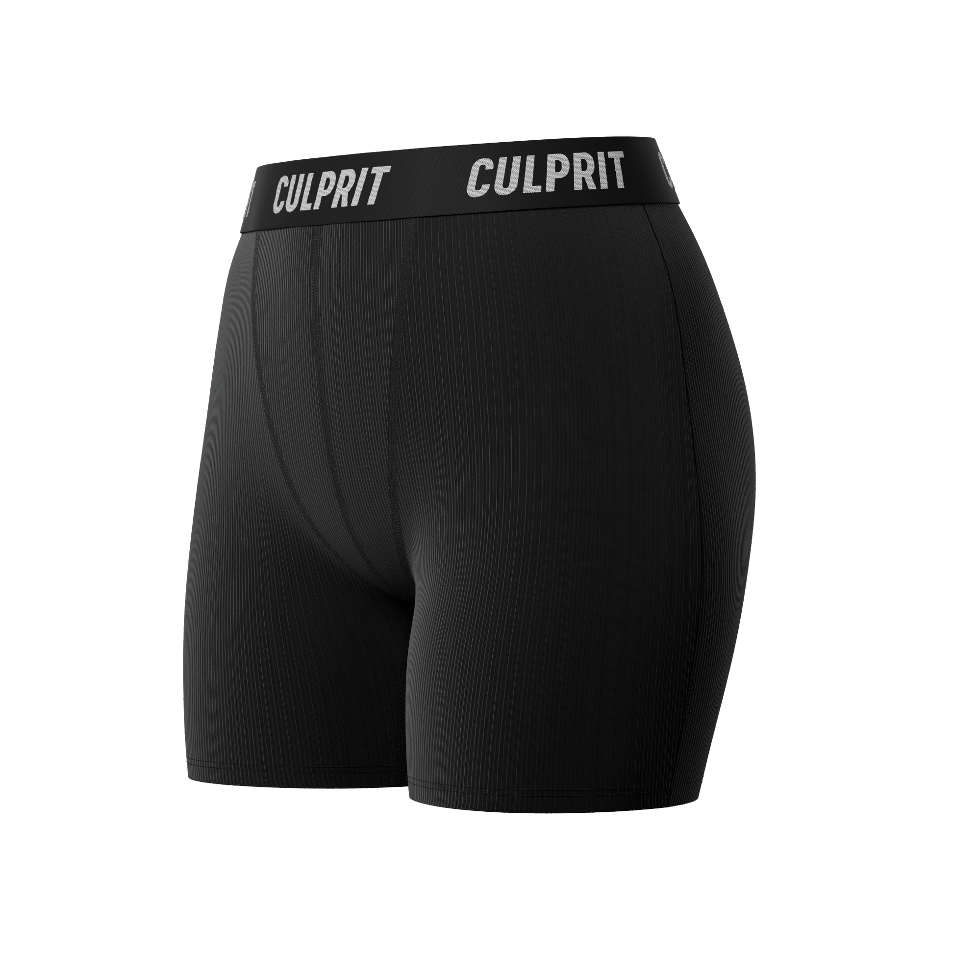 Stealth Black Ribbed 🥷 LadyBoxers - Culprit Underwear - LadyBoxers™ - LB2 - SBR - XS