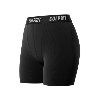 Stealth Black Ribbed 🥷 LadyBoxers - Culprit Underwear - LadyBoxers™ - LB2 - SBR - XS