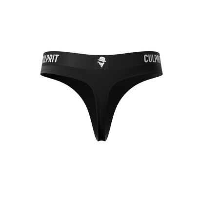 Stealth Black 🥷 Thong - Culprit Underwear - Thongs - THG - BLK - XS