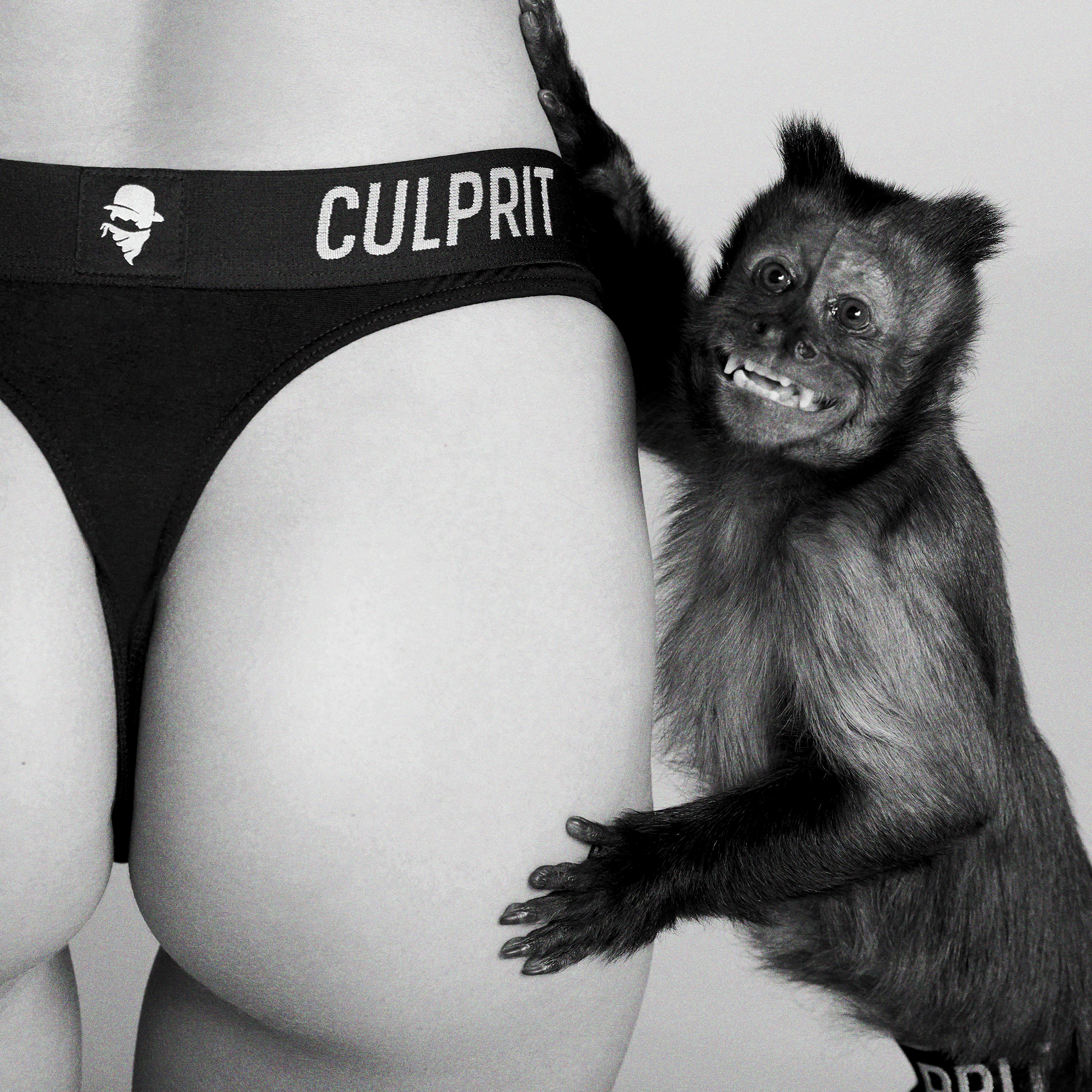 Stealth Black 🥷 Thong - Culprit Underwear - Thongs - THG - BLK - XS