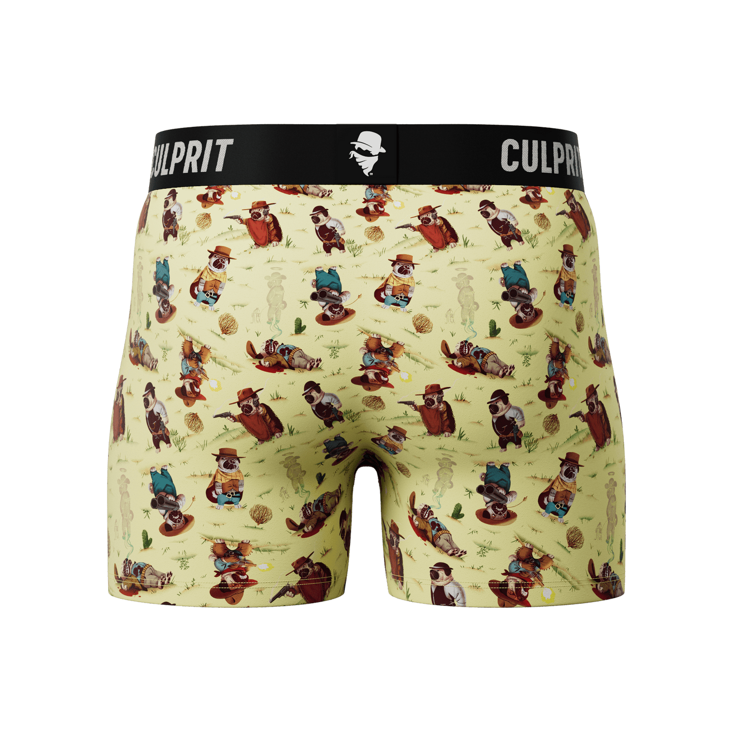 The Good The Bad and The Pugly 🌵 - Culprit Underwear - Boxer Briefs w/Fly - BB2 - PUG - S
