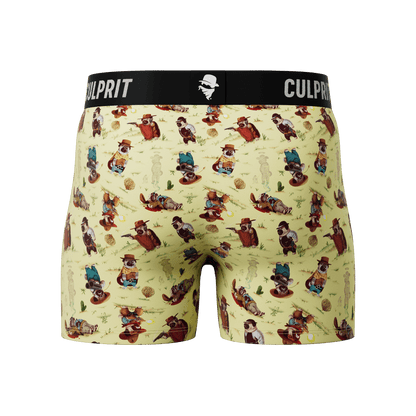 The Good The Bad and The Pugly 🌵 - Culprit Underwear - Boxer Briefs w/Fly - BB2 - PUG - S